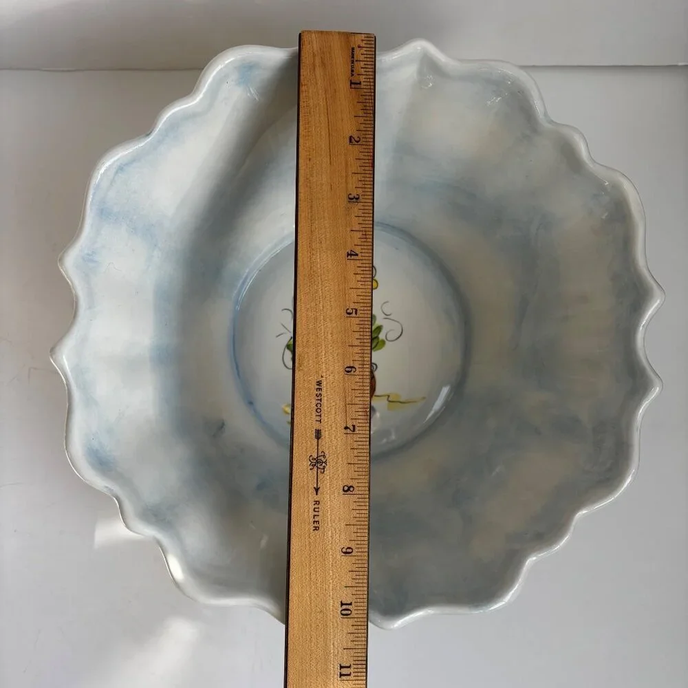 Dario Farrucci Ma Maison Large Serving Bowl Hand Painted Tabletops Unlimited‎